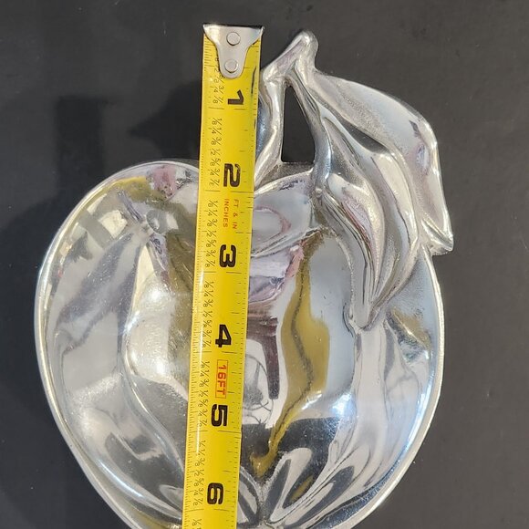 Silver Mariposa Small Apple Dish Vintage Apple-Shaped Silver Bowl Excellent - Picture 3 of 10